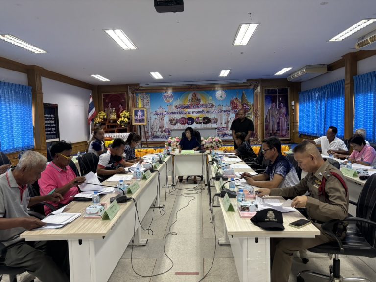 สภ.บึงแก เข้าร่วมประชุมเรื่ององค์การบริหารส่วนตำบลบึงแกจะทำการเพิ่มเติมแผนพัฒนาท้องถิ่น (พ.ศ. 2566 – 2570)